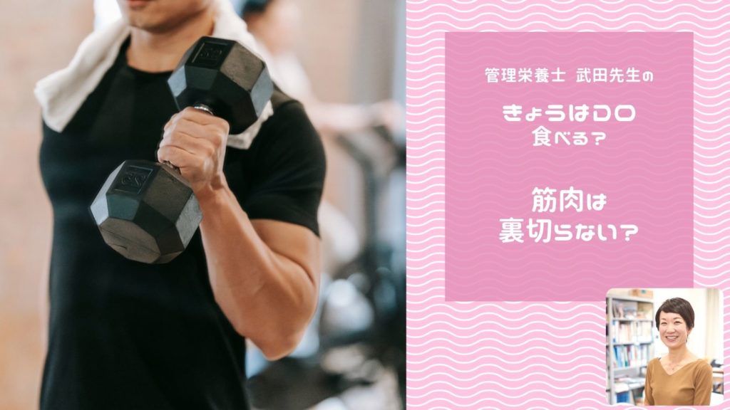 「筋肉は裏切らない?」｜管理栄養士武田先生のきょうはDo食べる？